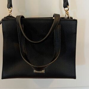 Carlos Santana NEW! Black & Gold Textured Shoulder/Crossbody Purse